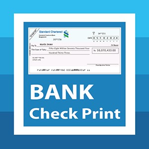 Bank Check Print